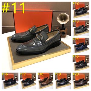 2024 Italiaanse lederen schoen voor heren luxe gesp riem stevige kleurschoenen voor mannen casual comfort lichtgewicht mannelijke zakelijke trouwjurk schoenen 38-46