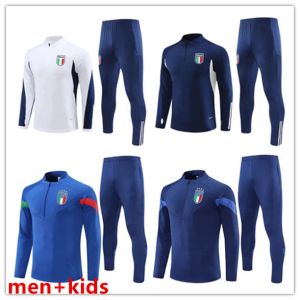 2024 Italie Survêtement Tuta Maglia Jersey 23 Italia Italie Football Training Suit Survetement Camiseta Soccer Chandal Kit Hommes Enfants Uomo Calcio
