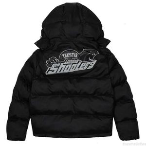 2024 JACKETS TRAPSTAR LONDON SHOTERS CHOODED Fashion Puffern Veste à sweat à sweat à sweat thermique brodé noir Men de hiver GKI668