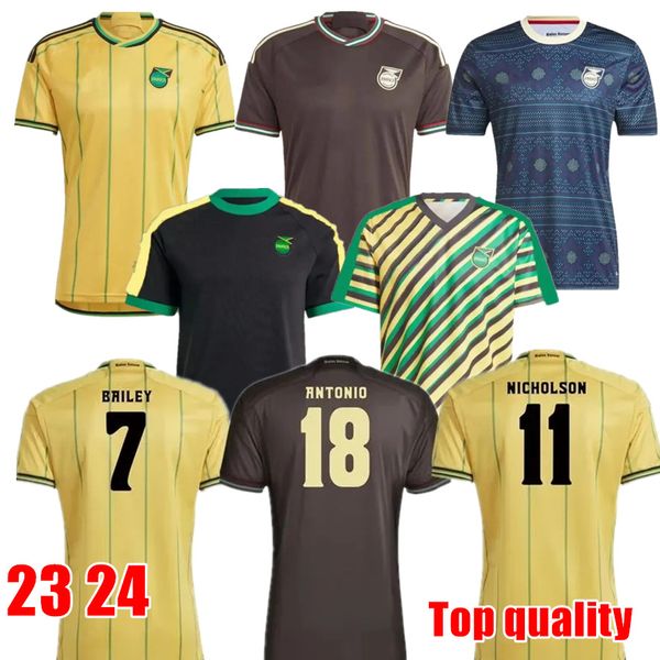 2024 Jamaïque National Football Soccer Jerseys 24 25 Bailey Antonio Reid Shirt Nicholson Morrison Lowe Men Football Uniforme Chandal Futbol Sportswear Top Quality