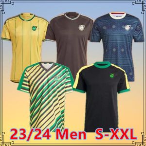 2024 Jerseys de football de la Jamaïque 2023 2025 Chemise de football rétro à domicile EARLE WHITMORE DAWES SINCLAIR ANTONIO NICHOLSON Uniformes de costume d'entraînement 23 24 25 T-shirt d'avant-match