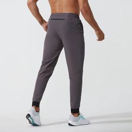 2024 Joggerbroek voor mannen - Snelle droge sport yoga gym zweetwegen met zakken luu