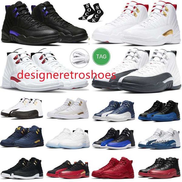 2024 Jumpman 12 12s Basketball shOes Hommes 12S OG OVO Blanc Noir Beige Rouge Pulple prune Bleu Clair Multi Gris Pêche Utilitaire Reverse Grippe Jeu Royal Taxi Michigan Baskets