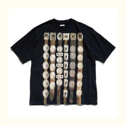 2024 Kapital Style japonais Coton Métal Métalon Modèle décoratif Style T-shirt à manches courtes TX1079 240417