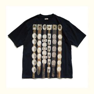2024 Kapital Japanese stijl Pure katoenen metalen riem decoratieve patroonstijl korte mouwen T-shirt TX1079 240417