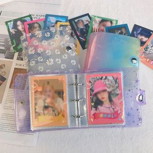 2024 Kawaii Star 1/2/3 pulgadas álbum de fotos con página interna KPOP Photocard Collect Book 3 Rings Binder Cards Organizer Libro Stationery para KPOP Photocard Organizador