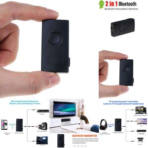 2024 Kebidumei-2-Person 1 Bluetooth Zender Ontvanger A2dp Adapter Mini 3.5Mm V4.2 Stereo Audio Adapter Auto Draadloze Mp3 muziek Auto