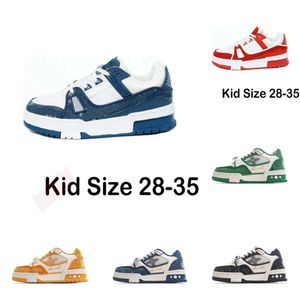 2024 Chaussures pour enfants Sneaker Sweet Designer Chaussures pour enfants pour garçons Sports Sports Mesh Fragments à coupe basse militaire