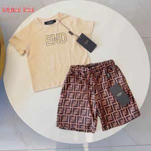 2024 enfants Designer Vêtements Ensemble Bébé Filles Garçons Shorts Jupe Fleur Lettre Ensemble De Luxe Pour Enfants Étiquette Originale Ensemble Fille Vêtements Pour Enfants Ensemble Lettre Manches Ensemble