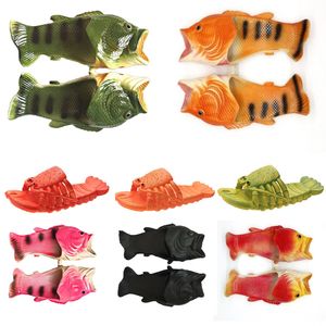 2024 enfants pantoufles de poisson salé bouche de poisson drôle forme de poisson tendance même style pour hommes et femmes homard drôle été nouvelle célébrité Internet créatif drôle