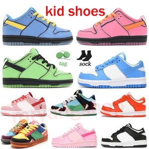 2024 Kinderschoenen voor jongens meisjes Zwart Wit Panda Blossom Triple Roze Atletisch Outdoor Casual Mode Sneakers Kinderen Lopen peuter Sporttrainers Eur 22-35