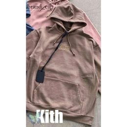 2024 Kith Fashion Brand Designer Embroidery Kith Hoodie Sweirts Men Women Dames Box Hooded Sweatshirt Quality Inside Tag Favoriete The New Listing Best 6306