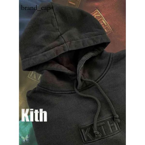 2024 Kith Fashion Brand Designer Broidery Kith Sweat Sweat Shirts Men Femmes Box Sweat-shirt Hooded Quality Inside Tag Favorite The New Listing Best 5148