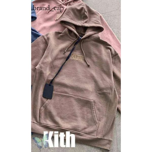 2024 Kith Fashion Brand Designer Broidery Kith Sweat Sweat Shirts Men Femmes Box Sweat-shirt Hooded Quality Inside Tag Favorite The New Listing Best 6306