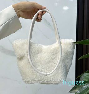 Sac à bandoulière en peluche au Design coréen, mignon, en laine, polyvalent et Portable, nouvelle collection automne/hiver 2024