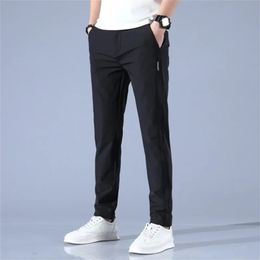 2024 coréen pour hommes golf pantalon slim fit glace en soie hremptable pantalon sportif de mode pantalon 240419
