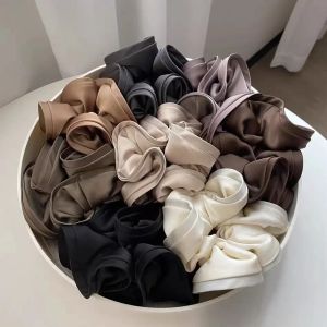 2024 Koreaanse vrouwen Silk Elastics Hair Scrunchies Girl Ponytail Holder Haar touwaccessoires