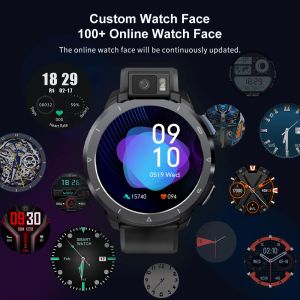 2024 Kospet Optimus 2 Ultra Men's SmartWatch GPS Smart Watch voor Men 4G Android Watches 4GB+128 GB 13MP Camera zaklamp 2260 mAh