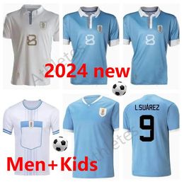 2024 L. suarez Camiseta de fútbol uruguayo Copa América N. Nandez F. Valverde JMGiménez E. cavani Selección nacional 24 25 Edición de jugador para fanáticos masculinos y infantiles