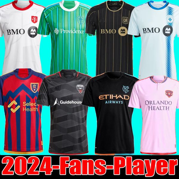 2024 LAFC NYCFC Seattle Sounders Charlotte Soccer Jerseys DC Orlando Glakoumakis New Westwood 8 Brico York Football Shirts City FC 8 Football Jersey 1