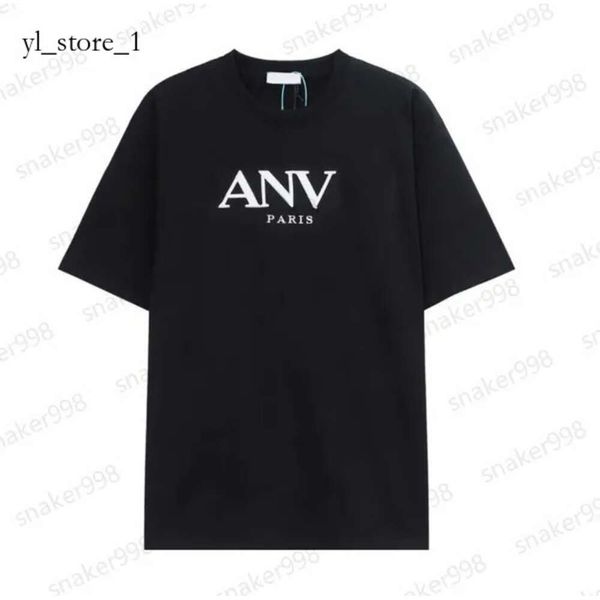 2024 Lanvins T-shirts Hommes Femmes Designers Manches courtes Mode Été Printemps Casual Coton Tees Italie Style Tops Noir Blanc Vert Lanvin Lettre T-shirt 2537