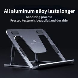 2024 Stand d'ordinateur portable Réglable Not Slip Hollow Out Desktop Halder Aluminium Charge de refroidissement de 10 kg pour ordinateur portable MacBook Tablet2.pour le support d'ordinateur portable sans glissement