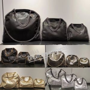 2024 Grand sac fourre-tout Stella McCartney Femmes Black Luxury Designers Chain Shopping Sacs Portefeuille Messenger en cuir sacs Hands Bourses de qualité
