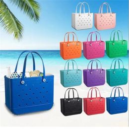 2024 Dernière mode Bogg Sac Silicone Beach Custom Tote Fashion Eva Plastic Beach Sacs Femme Summer Water Park Handbags Grands cadeaux pour femmes