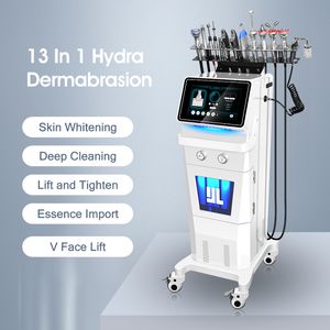 2024 Latest Hydrodermabrasion Oxygen Aqua Jet Skin Rejuvenation Hydrating Magic Bubble Deep Cleaning Anti-bacteria Ion Wrinkle Remove 13 in 1 Beauty Salon