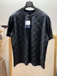 2024 Dernier t-shirt pour hommes de haute qualité jacquard us taille noire à manches courtes tshirt de luxe de luxe t-shirt t-shirt