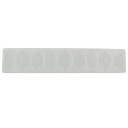 2024 Feuille de feuille Fondant Moules de silicone moule au chocolat pour la pâte à gâteau décoration décoration sucre en dentelle voile tapis boulange