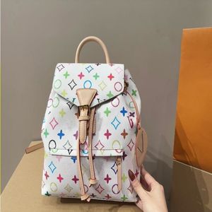 2024 Bolsos de compras de cuero Bolso Mochila al aire libre exclusiva 25 cm Snfip