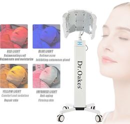 2024 LED PDT Cuidado facial azul rojo PDT Máquina de terapia de luz LED, terapia de luz roja para rejuvenecimiento de la piel