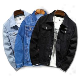 2024 loisirs hommes printemps Version propre minimaliste coupe ajustée veste en jean pour hommes Style Style