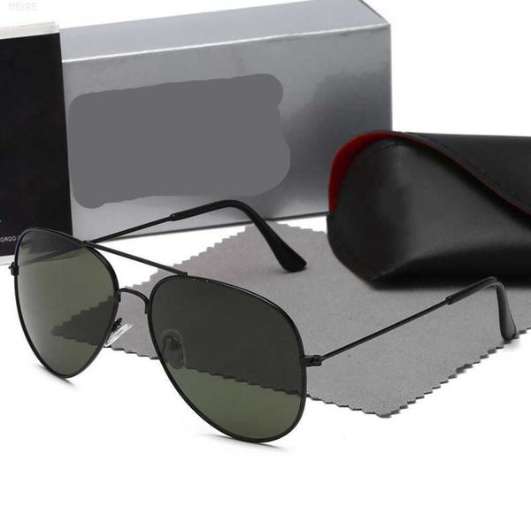 2024 lentilles raiebanity design de haute qualité lunettes de soleil hommes doubles femmes classiques lunettes de soleil pont modèle approprié mode plage raies ban PG6E