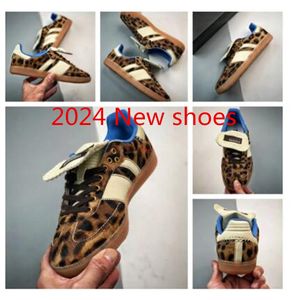 2024 Luipaardprint Sam Bas Sammbaity Wales Bonner Designer Men Women Shoes Platform Vintage Trainer Sneakers Non-Slip Outsole Classic Casual Fashionable Size 36-45