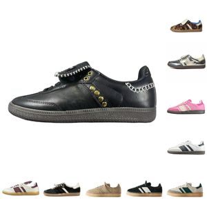 2024 Léopard Print Pays de Galles Bonner designer Men Femme Chaussures Plateforme de chaussures Vintage Trainer Sneakers non glissa Solet Offre Classic Casual Fashionable Big Taille 36-45 HQM