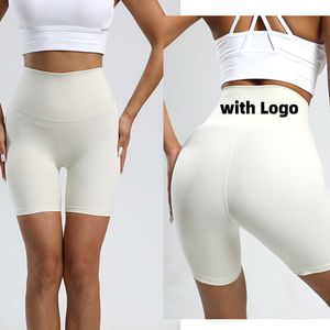 2024 ll Sports Yoga Shorts Push Up Up Up 8 pouces Naked Felt High Rise Lulu Women Leggings Workout Collons courts courir le motard décontracté Shorts pour le fitness Summer