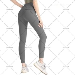 2024 LL Yoga Lu Align-legging Aloyoga Dames korte cropped broek Outfits Lady Spots Yoga Damesbroek Oefening Fitnesskleding Meisjes hardlooplegging Gym Slim Fit Ali 124
