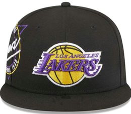 2024 Los Angeles American Basketball Lakers en la temporada Campeones del torneo Snapback Hats Equipos Casquette de lujo Sombrero deportivo Strapback Snap Back Gorra ajustable a8