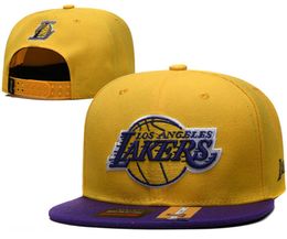 2024 Los Angeles American Basketball Lakers en la temporada Campeones del torneo Snapback Hats Equipos Casquette de lujo Sombrero deportivo Strapback Snap Back Gorra ajustable a22