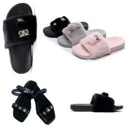 GAI 2024 Lage prijs Designer Sandalen Italië Slippers Parijs Rubber Slides Sandalen Bloemenbrokaat Mannen Slipper Platte bodems Slippers Dames Gestreept Strand eur36-41