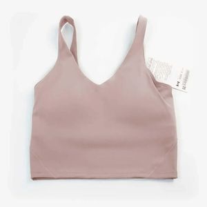 2024 Lu Lemon Yoga Type Back Align Débardeurs Vêtements de sport Femmes Casual Running Nude Tight Sports Soutien-gorge Fiess Beaux sous-vêtements Gilet Chemise