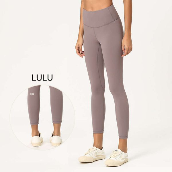 2024 Lu Lu Yoga Lemon Seamless gran oferta con mallas deportivas para mujer, pantalones para correr de colores, pantalones de cintura alta, pantalones deportivos transpirables