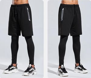 2024 LU Pantalon long de jogging pour homme, tenue de sport, de yoga, séchage rapide, cordon de serrage, poches de gymnastique, pantalon de survêtement décontracté, taille élastique, leggings de fitness