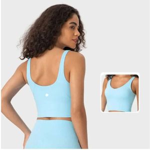 2024 lululemenI Gymkleding Damesondergoed Yoga tanktops Lichte ondersteuning Sportbeha Fiess Lingerie Ademend Workout Beha U Terug Sexy Vest met afneembare cups