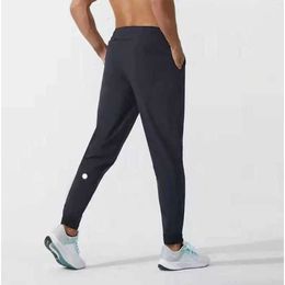 2024 lululemenI Legging Align Mannen Broek Yoga Outfit Sport Sneldrogend Trekkoord Gym Pocket Sweatpant Trouer Mannen Caual Elatic Wait Deigner gjk665