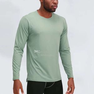 2024 Lululemeni Man Mens tenue Hoodies T-shirts Yoga Tshirt Sports Sports Raising Hips Portez des collants élastiques d'élégance très beaux GK668