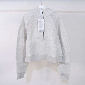 2024 Lululemeni Femmes à moitié glissière Veste Scubaa Automne Sweet Shirt Lemenly Yoga Jackets Ladies Sport Emptr Wett Style With Fleece KGII668