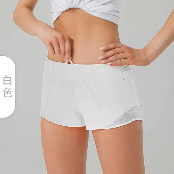 2024 lululemenI Womens Summer Yoga Hotty Hot Shorts Respirant Séchage rapide Sous-vêtements de sport Poche pour femmes Pantalon Fiess vnj665